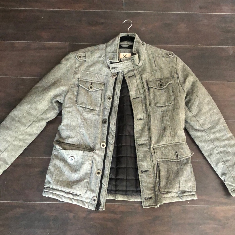 DECREE HEATHER GREY MENS JACKET